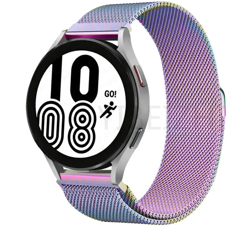 Milanese Loop band For Samsung Galaxy watch 6 5 4 classic Metal strap 20mm 22mm bracelet huawei gt/Amazfit GTS 4/GTR 2e/Bip 3-5