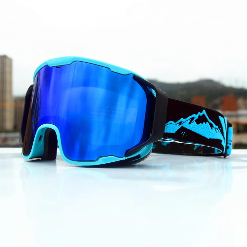 JSJM New Ski Goggles Men Women Double Layer Anti-Fog Big Ski Glasses Winter Outdoor Windproof Protection Ski Goggles Snowboard