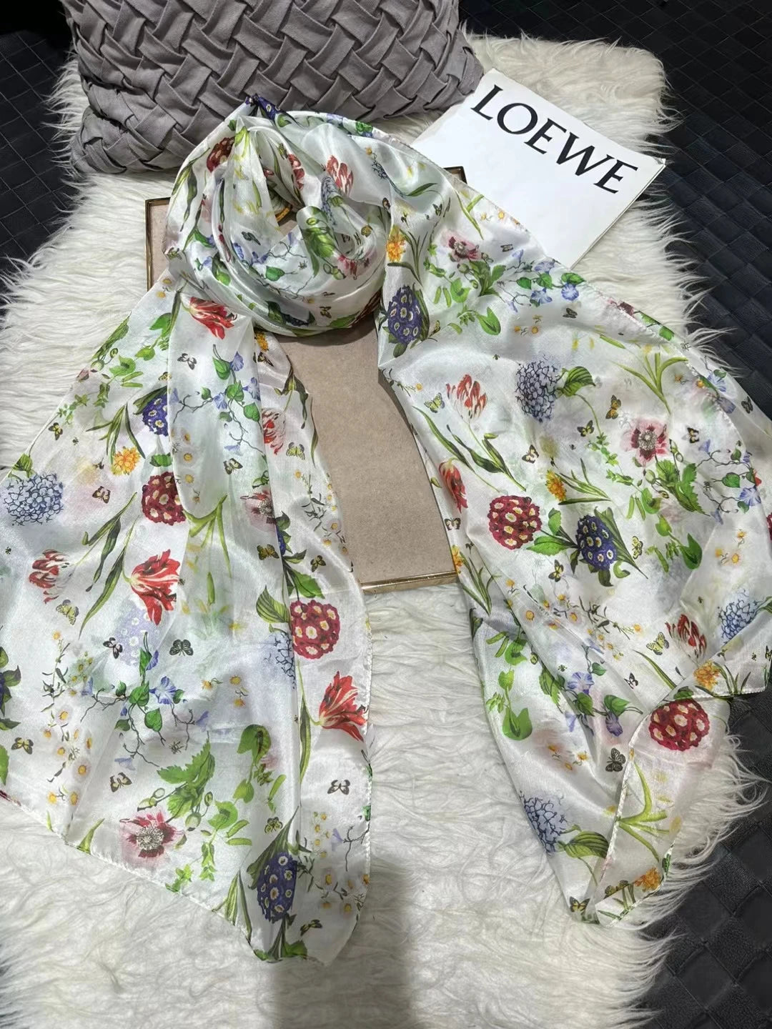 BYSIFA| Ultralarge Blue White 100% Mulberry Silk Scarf Beach Wrap Brand Female Long Scarves New Paisley Design Silk Scarf Shawl