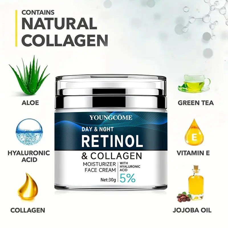 Vitamin C+E Retinol Collagen Cream Moisturizing Firming Hyaluronic Lightening Repairing Smooth Skincare Whitening Creams