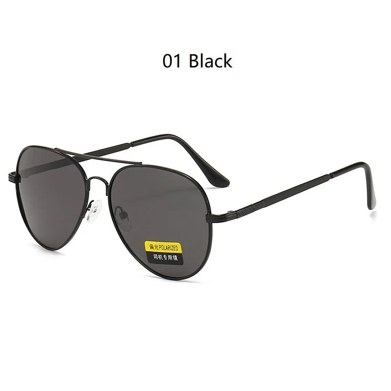 Luxury Pilot  Sunglasses Men Women Driving Fishing Retro Sun Glasses Brand Designer Male Metal Sunglasses For Man
