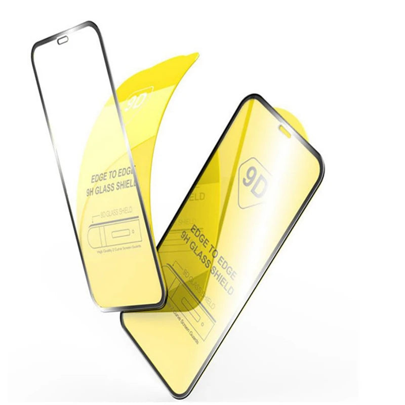 1-4PCS 9D Protective Glass For iPhone 16 15 11 12 13 14 Pro Max 15Plus Screen Protector For iPhone XR X XS MAX Tempered Glass
