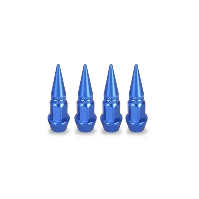 Car Universal NEW 4pcs Bullet Head Screws Valve Caps Personalized Modifications Pointed Valve Tips Bicycle and Motorcycle Tires