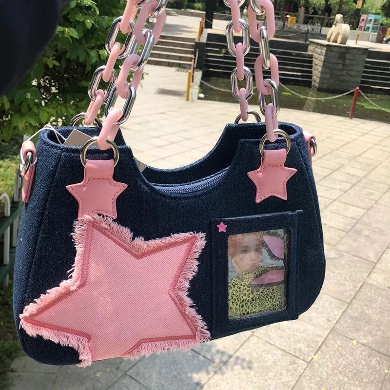 Denim Women Underarm Shopper Totes Large Capacity Designer Hobo Shoulder Bag Luxury Women's Handbag Small Crossbody Bag