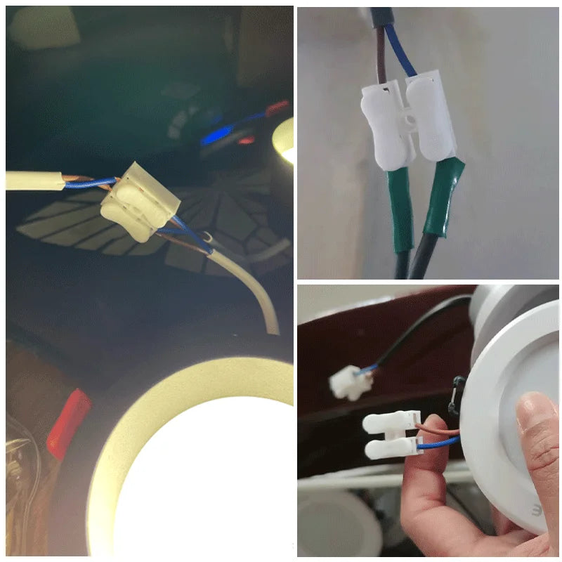 10/20/50pcs Quick Terminal Connector 1P 2P Cable Wire Connectors  Spring Wire Connection Terminals Terminal Block Connector