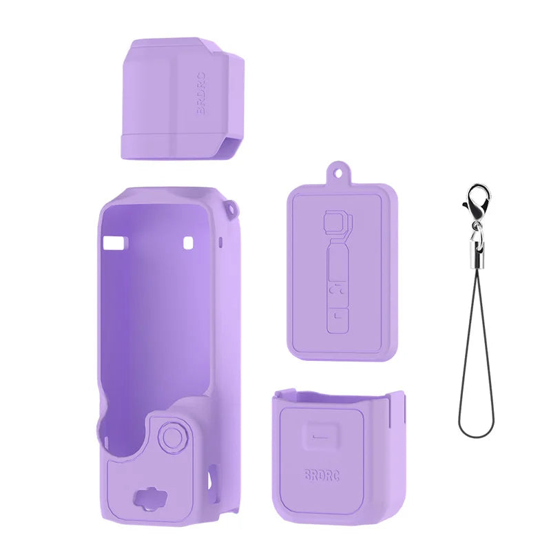 Case for DJI OSMO Pocket 4 Pro 4 3 Silicone Protective Cover Anti-Scratch Lens Cap Protector for Pocket4 Case Shell Accessories