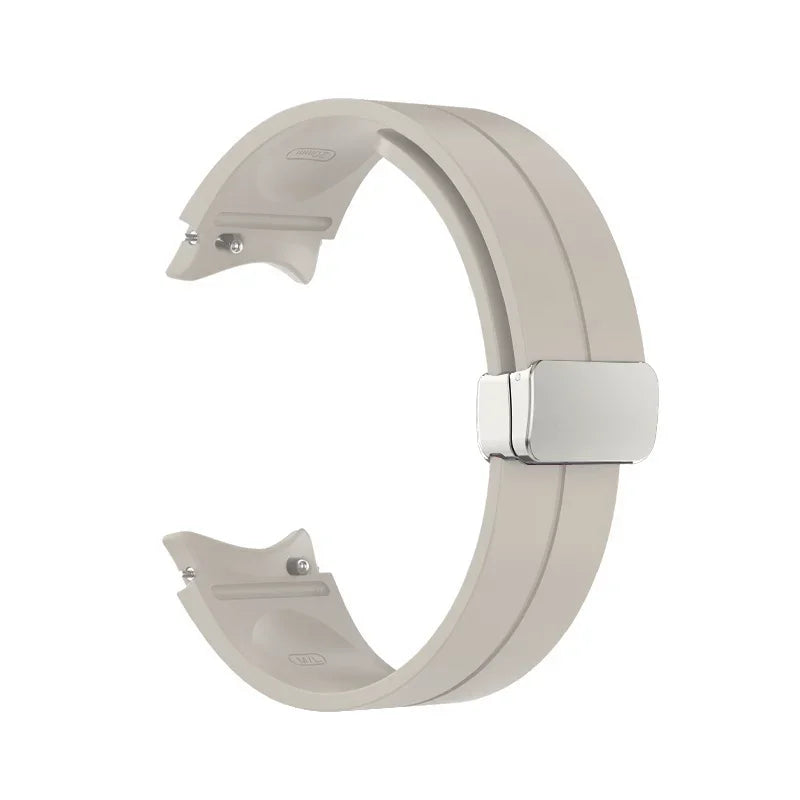 Original Silicone Band for Samsung Watch 7 6 5 4 Classic Strap 47mm 43mm 44mm 40mm Magnetic Buckle For Galaxy Watch 5 Pro 45mm