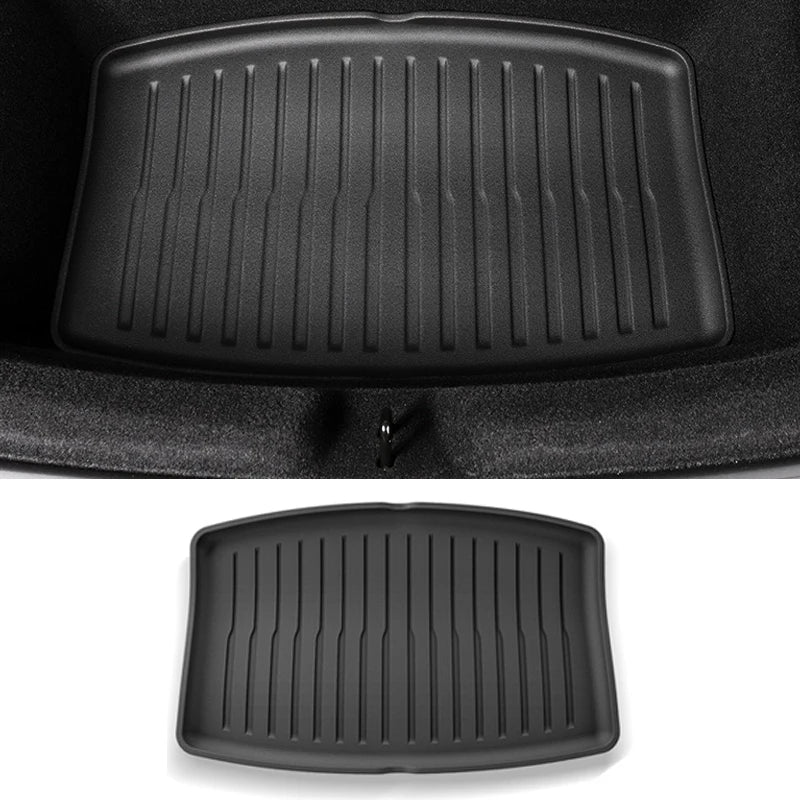for Tesla Model 3+ Highland 2024-2026 Car Front Rear Trunk Mats TPE Lower Trunk Storage Protective Cargo Liner Anti Dirty Pads