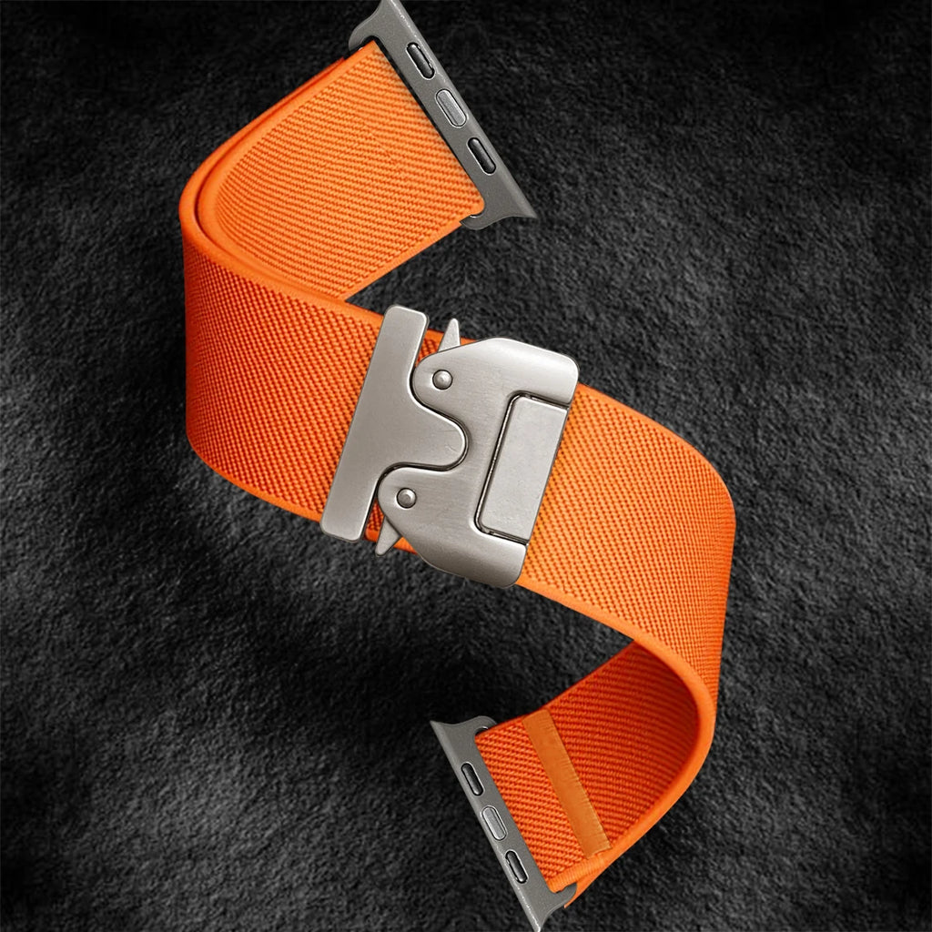 Nylon Strap for Apple Watch Ultra Band 49mm 10 9 8 7 46mm 45 41 44 40mm 42mm Braided Elastic Bracelet for IWatch Series 6 SE 5 4