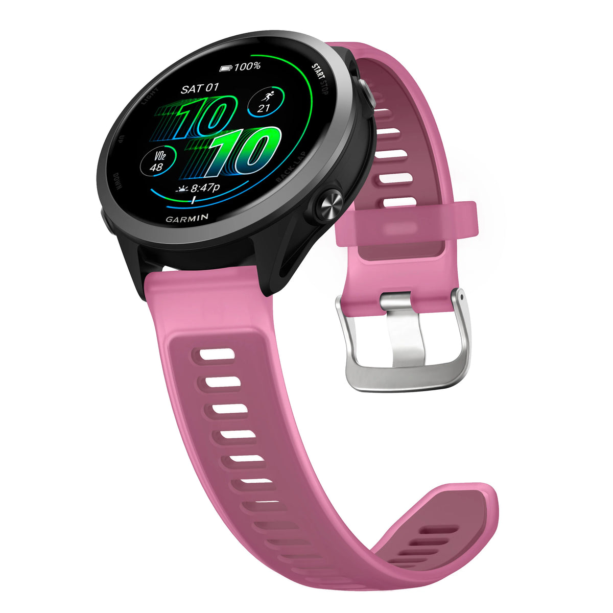 18/20/22mm Silicone Strap for Garmin Forerunner 170 70 165 265 55 245 570 47/42mm Bracelet Garmin Venu 4 45/41mm/Active 6 5 Band