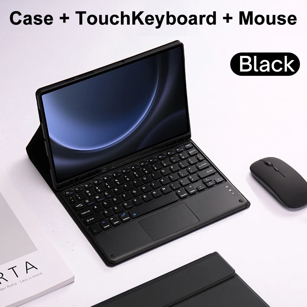 Case for Samsung Galaxy Tab S9 FE 10.9inch Detachable Bluetooth Keyboard Case For Samsung Tab S9 FE 10.9inch SM-X510/X516B