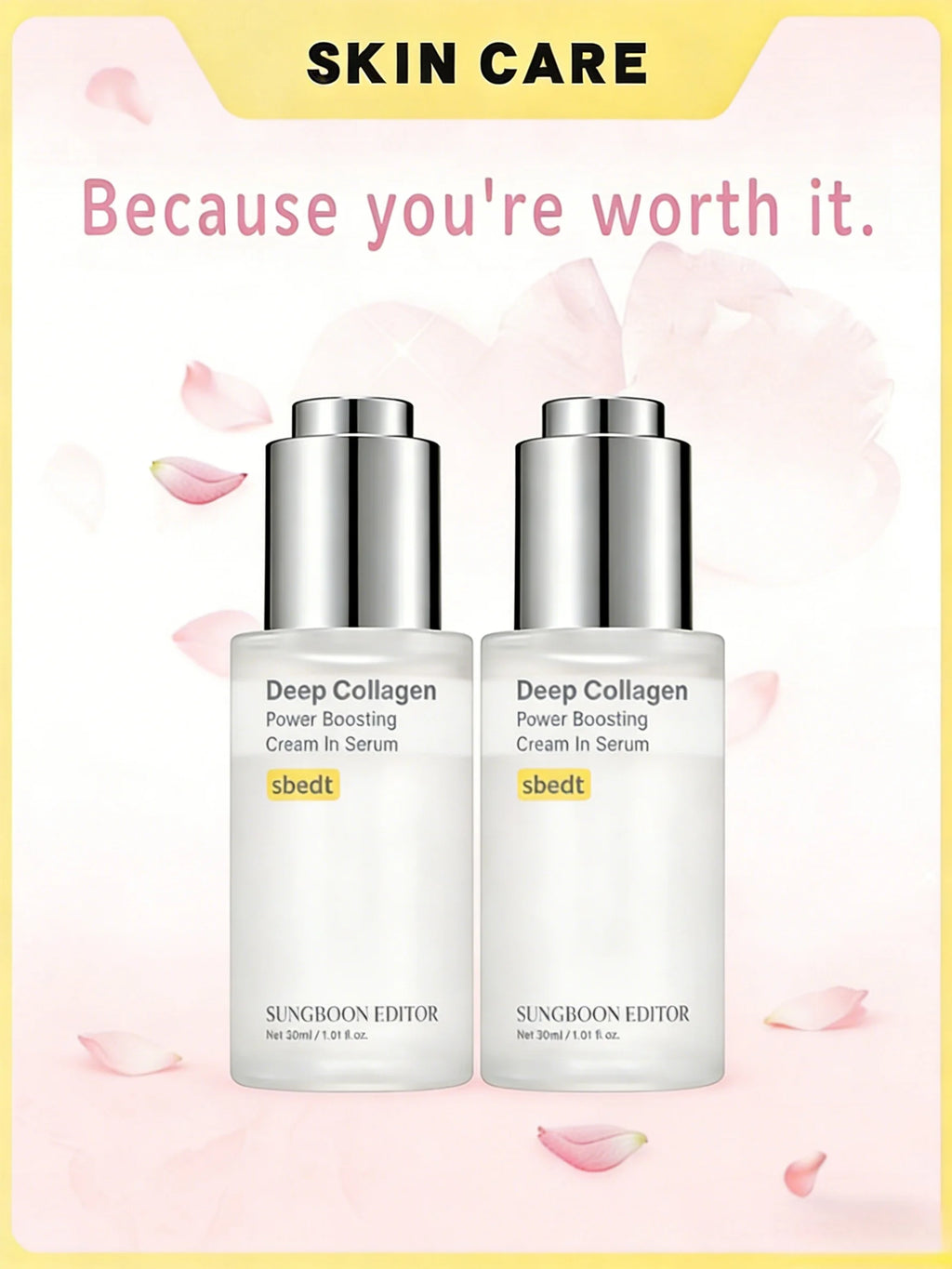 2 Pcs/1 Pcs Sungboon Editor Deep Collagen Wrinkle Filler Serum |     Volufiline + Collagen + Niacinamide |     Firming, Skin Care