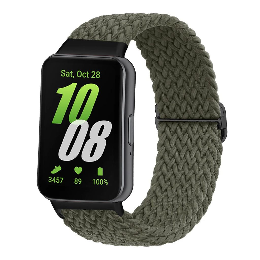 for Samsung Galaxy Fit 3 Strap Accessories watchband sport Nylon Braided Adjustable Replacement correa bracelet Galaxy fit3 band