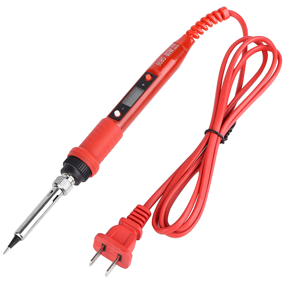JCD Soldering Iron 908 Series 60W/80W Multi-function Button Adjustable Temperature 110V/220V LCD Digital Display Welding Tools