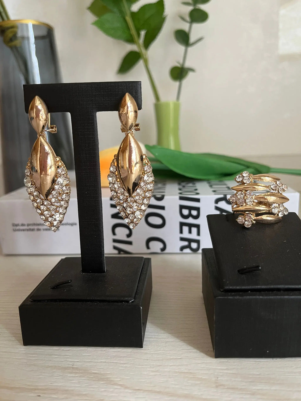 african women fashion coral beads jewlery set Luxury Dubai style Plated 4pcs Necklace Earrings Ring Bracelet party gift