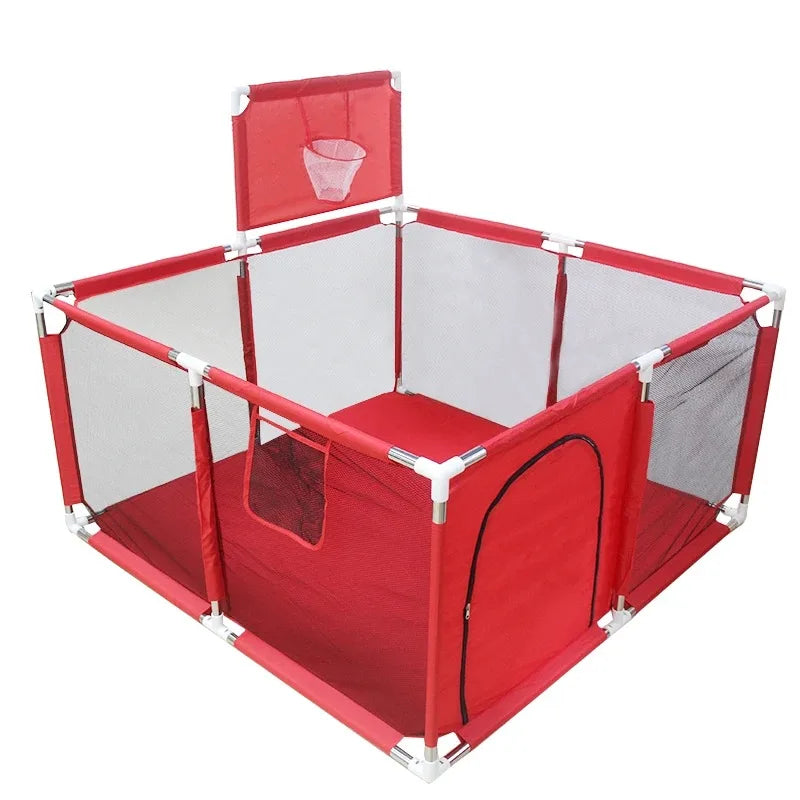 Baby Playground Playpen Corralito for Baby Toddlers with Thicken Steel Pipes Kids Play Park Activity Fence Ball Box Game Playpen