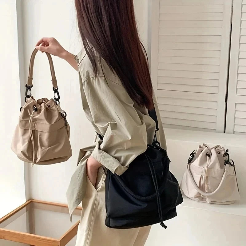 Fashionable Crossbody Bags for Women Shoulder Bag Large Capacity Oxford Women Bucket Bag Purse and Handbags