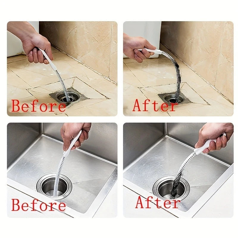 1pcs 45CM Pipeline Dredging Machine、Sewer、Hair Cleaner、Facial Sink、Cleaning brush、Water Pipe Dredging Tool、Sacred Tools