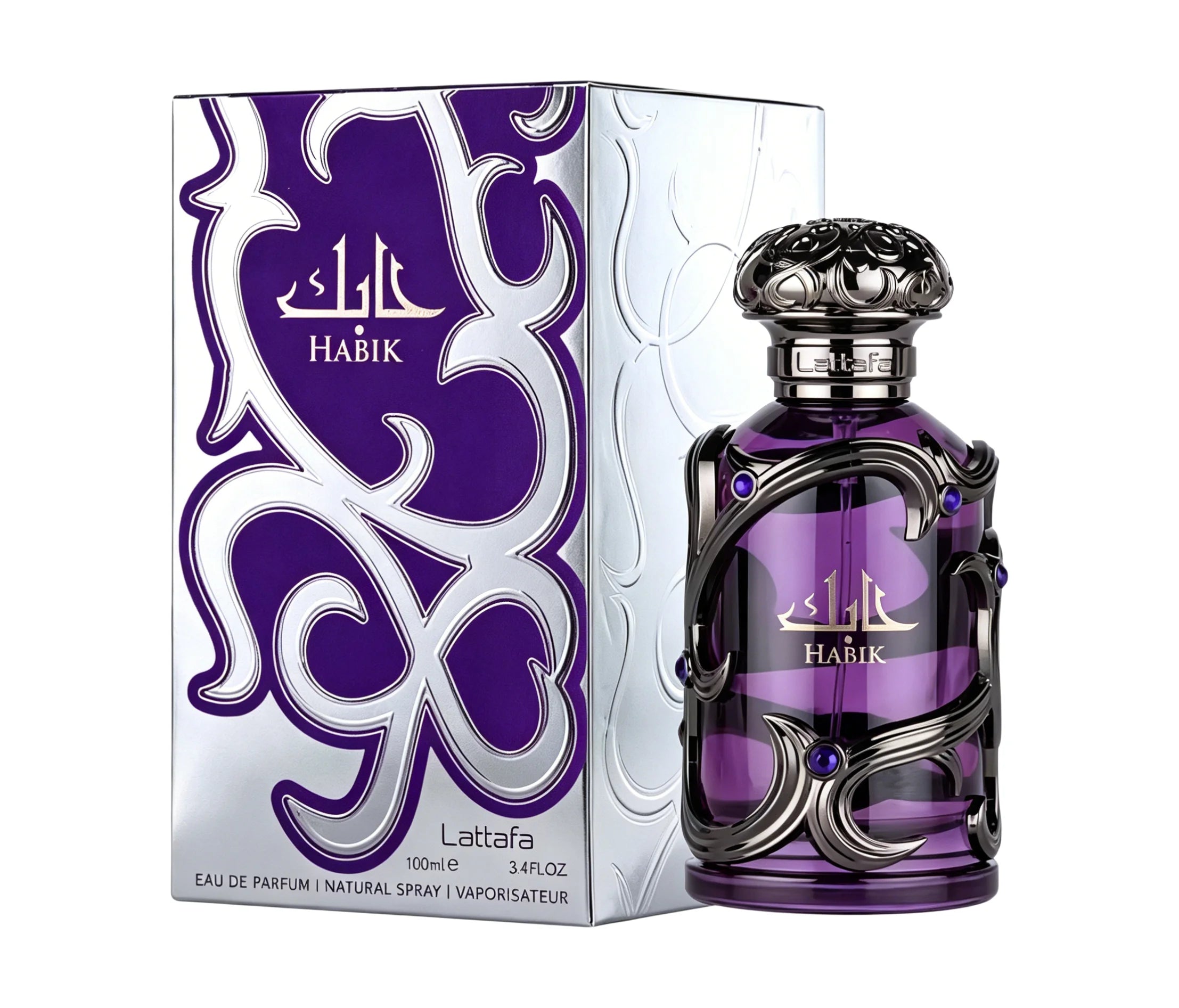 Lattafa Habik – Spicy, Aromatic, Woody, Musky – Eau de Parfum Spray Long-Lasting Fragrance for Men, 3.4 Ounce / 100 ml