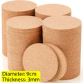 40/1pcs Non-Slip Cork Coasters Natural Round Wooden Cup Mat Heat Insulation Pads Table Decoration Drinks Tea Coffee Holder Cork