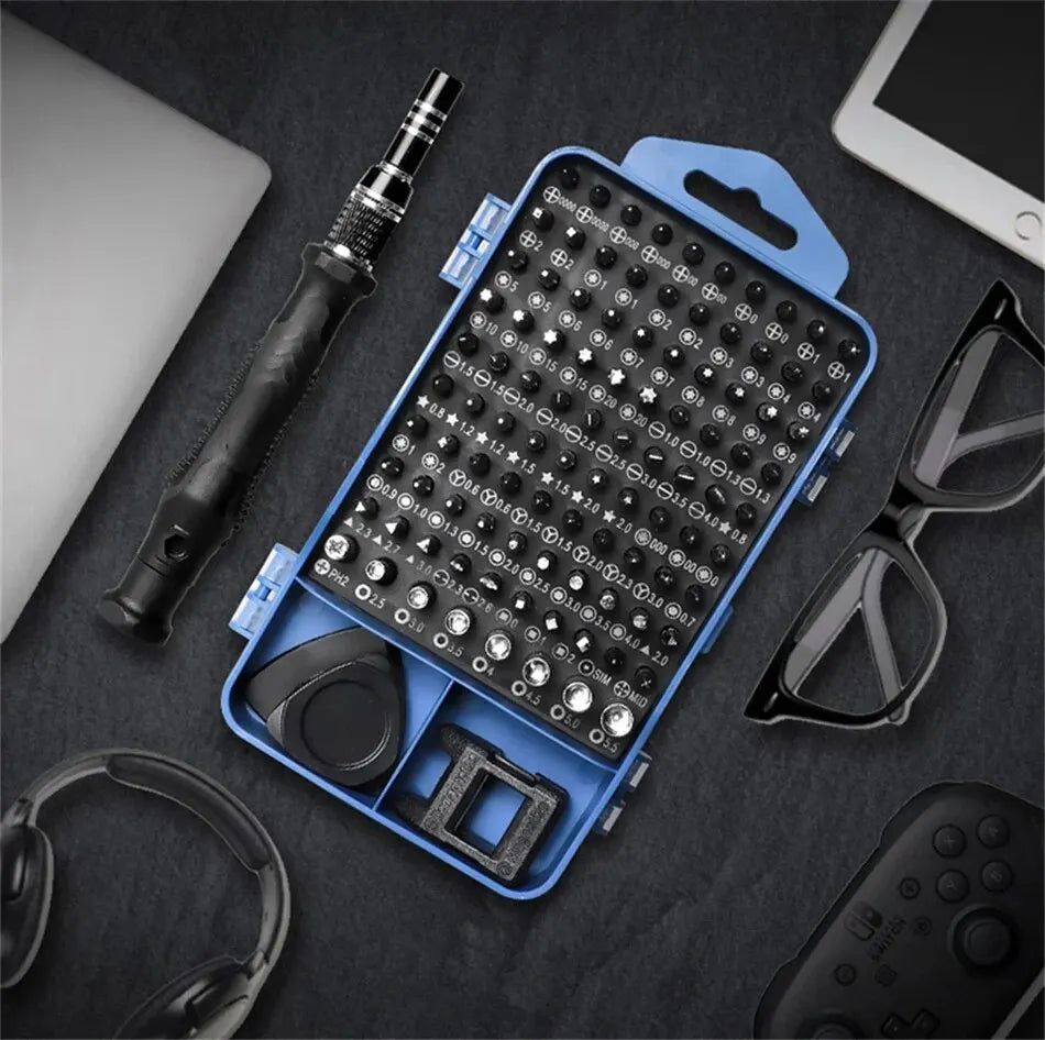 115-in-1 Precision Driver Set Magnetized Torx Hex Bits Multi-scene Repair Tool Kit for Mobile Phones Notebook PC Glasses Watch