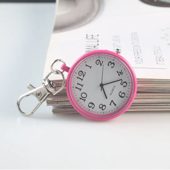 New Pocket Watch Keychain Remote Control Clock With Battery Student Doctor Medical Vintage Watch