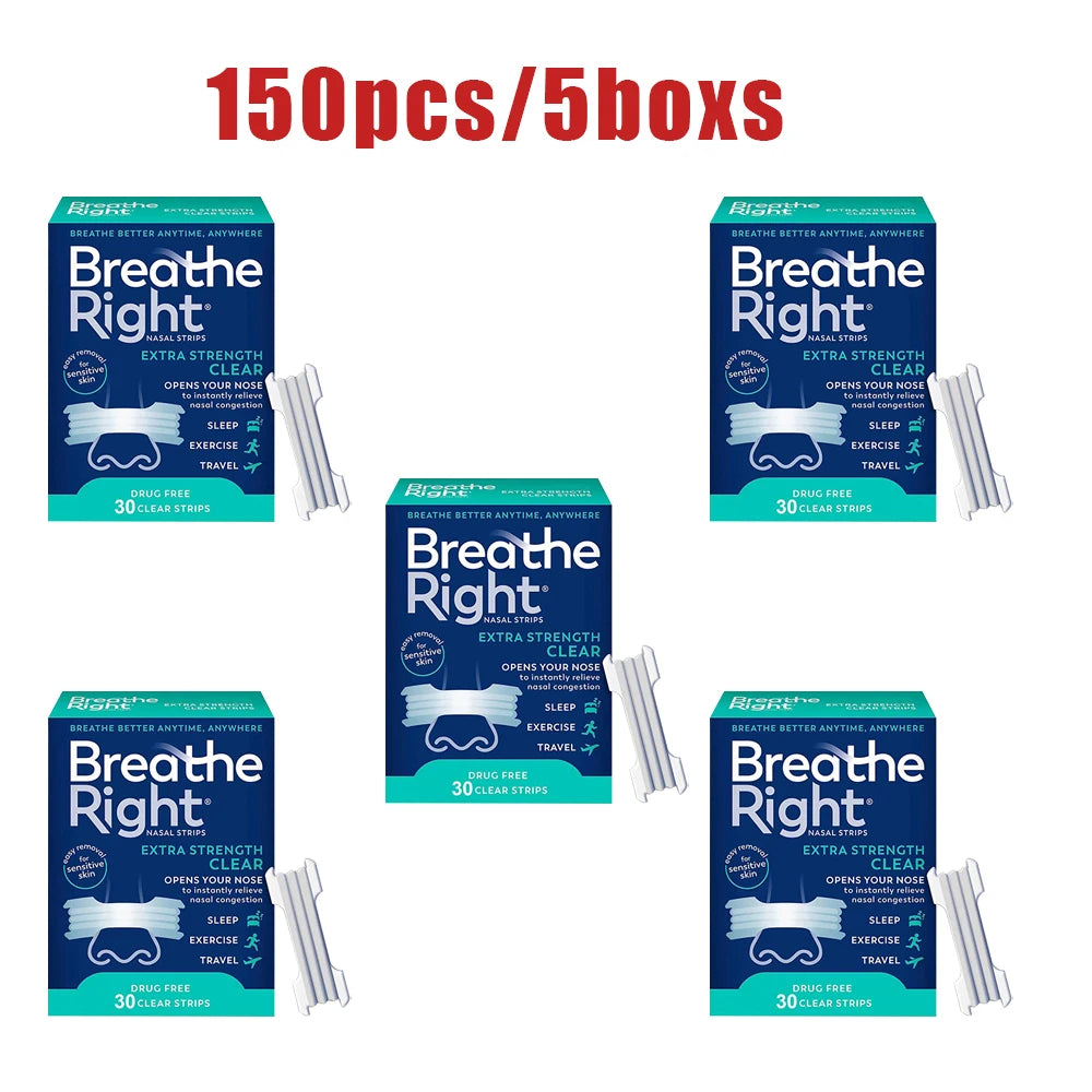 Extra Strength Sport Nasal Strips - Breathable Anti-Snoring Non-Invasive Sleep Aid for Adults And Children 30/90/150/300 PCS