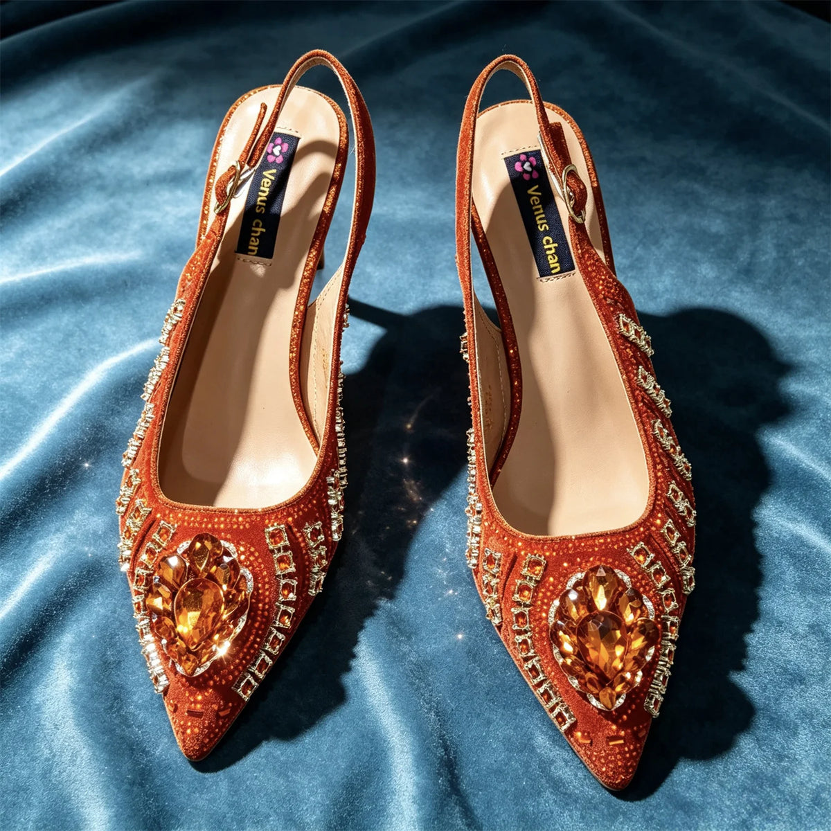 Latest African Women Shoes and Bags Italy Elegant Heeled Shoes for Women Italian Shoe and Bag Pumps Decorated with Rhinestone