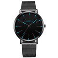 Fashion Mens Watches Top Brand Luxury Quartz Watch Men Casual Slim Mesh Steel Waterproof Sport Watch Relogio Masculino