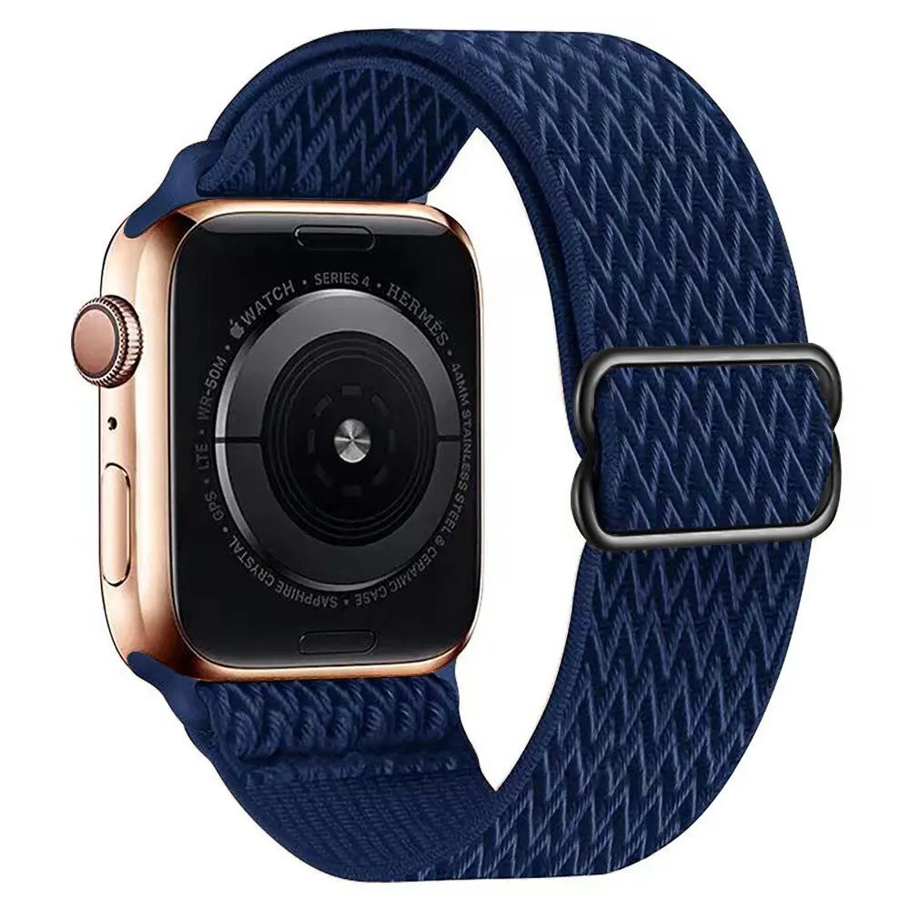 Scrunchie Strap for Apple watch Ultra 49mm band 45mm 44/46mm 41mm Adjustable Nylon Loop bracelet iWatch serie se 6 7 8 9 10 11