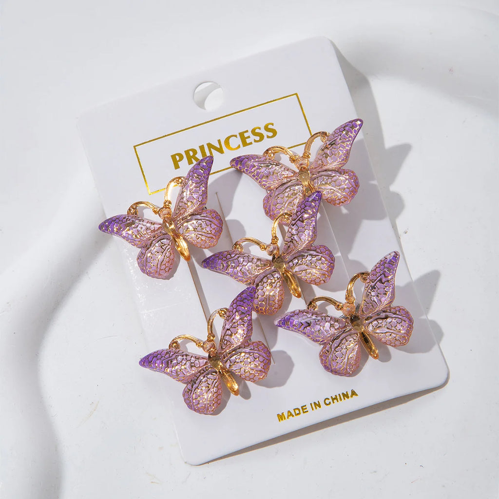 5PCS/20PCS Sweet Macarons Gradient Color Cute Butterfly Kids Hairpins Children Headwear Princess Barrette Girls Hair Accessories