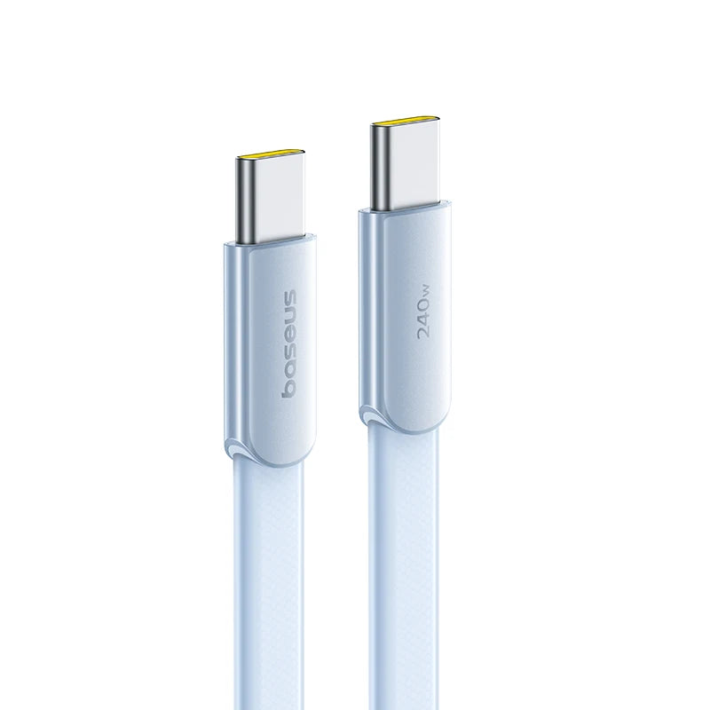 Baseus 240W Ulta-Slim USB C Cable for iPhone 18 17 16 15 Plus Pro Max 5A PD 3.0 Fast Charging Type C for Macbook Xiaomi Cable