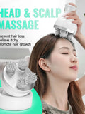 Electric Head Scalp Massager With 4 Heads Portable Handheld Massage Device For Full Body Women Men Massager Stress Relaxing