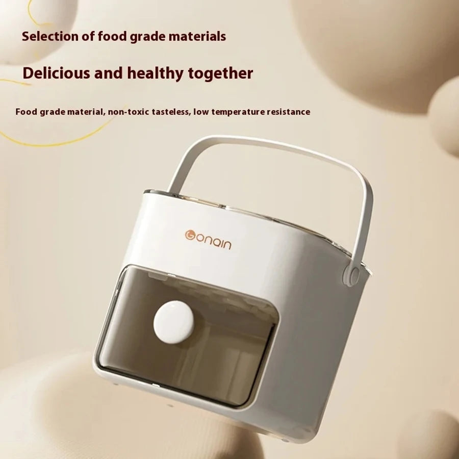 48-Grid Ice Maker Food-Grade Summer Double-Layer Design Ice Mold Easy-Press Lid Home Ice Storage Box