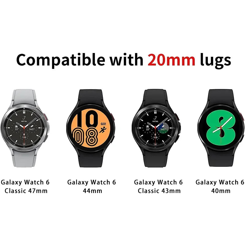 Original Silicone Band for Samsung Watch 7 6 5 4 Classic Strap 47mm 43mm 44mm 40mm Magnetic Buckle For Galaxy Watch 5 Pro 45mm