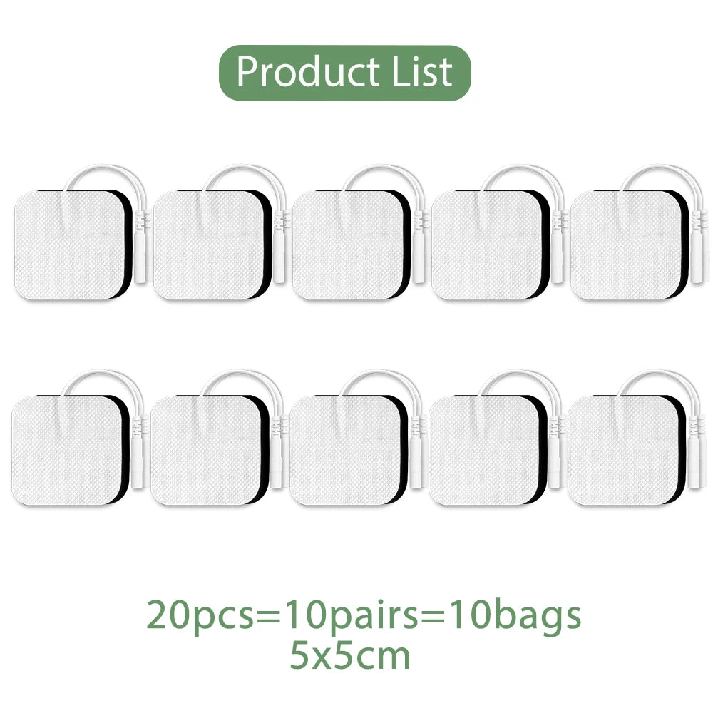 10/20/50/100PCS TENS Non-woven Electrode Pads For Acupuncture Massager Electrodes Patch Pulse EMS Muscle Stimulator Sticker