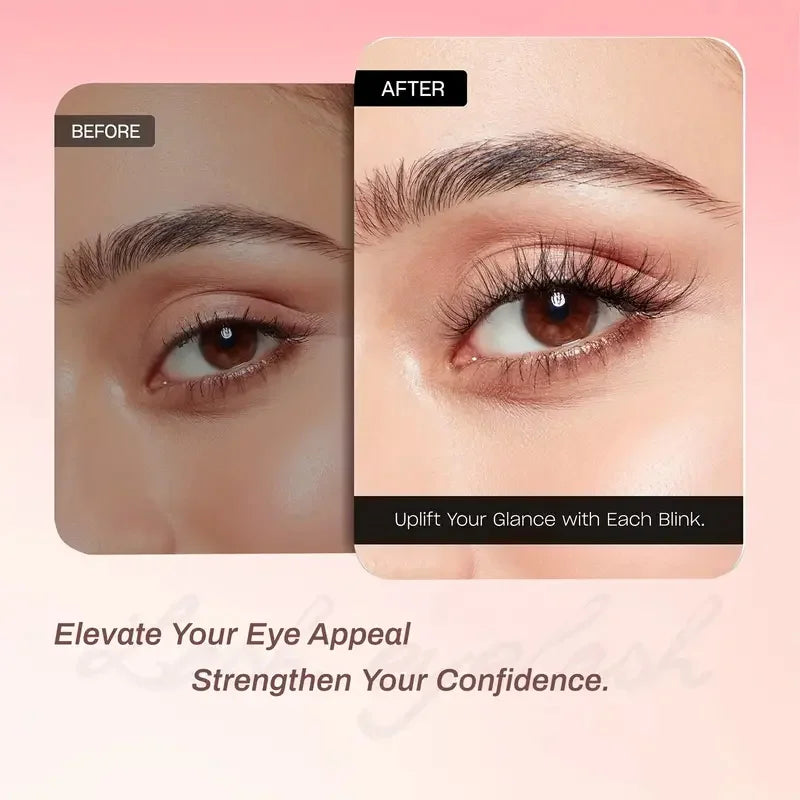 Self-adhesive 100-piece 5D self-adhesive false eyelashes, suitable for beginners, D-curl cluster lashes, no glue required, no trimming needed, 10-14mm, natural appearance and easy to apply