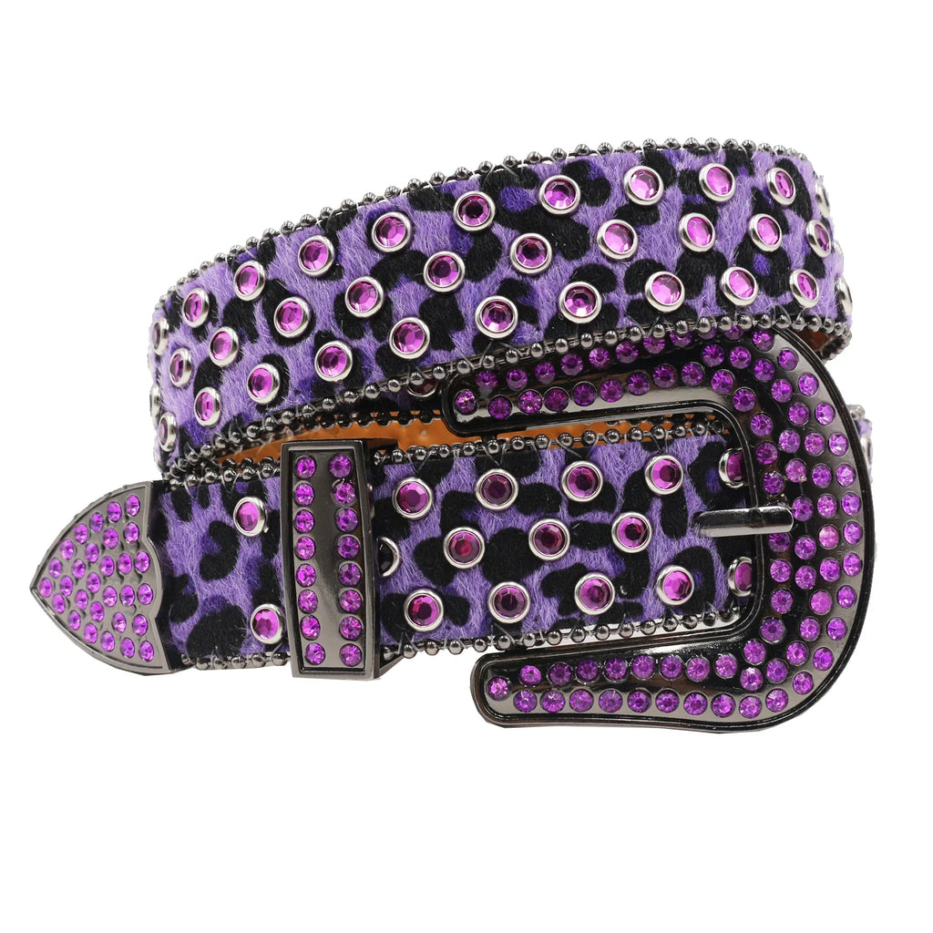 Hot Rhinestone Belts Studded Skull Lether Belts for Women Luxury Designer Brand Strap For Jeans Suppliers White Black