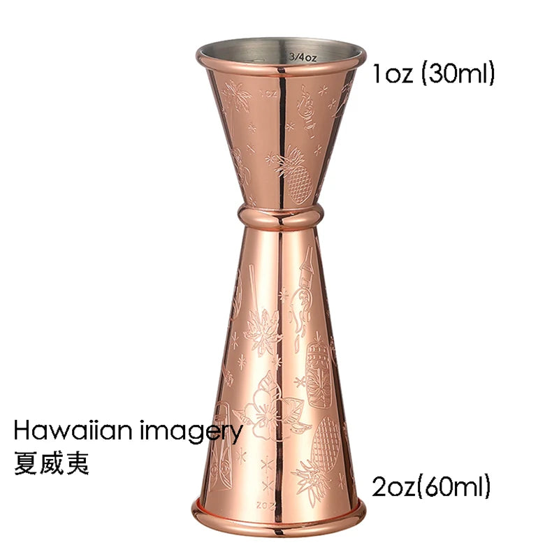 Double Jigger for Bartending, Cocktail Jigger 2 oz 1 oz | Cocktail Measuring Cup Japanese Jigger Shot Measure Jiggers