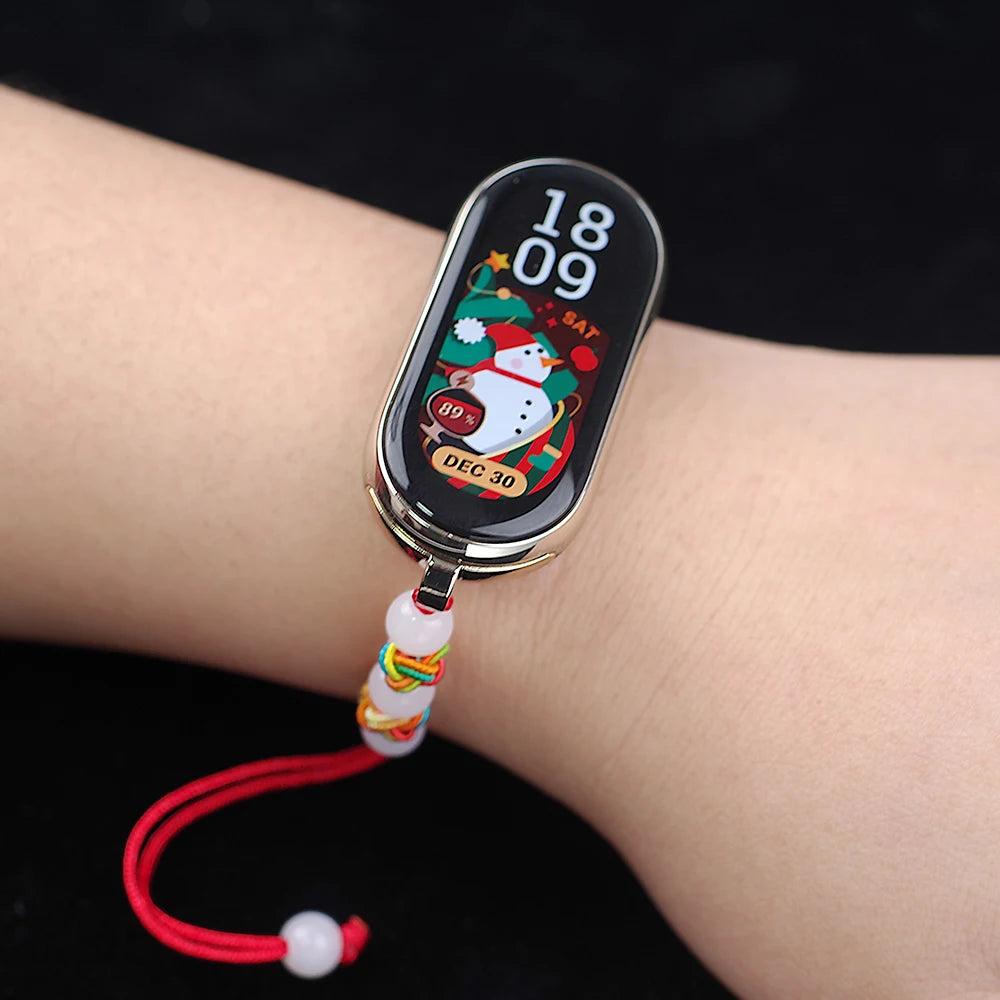 Mi Band 10 9 8 7 6 5 Strap New Design Bracelet for xiaomi Smart Band 8 NFC Wristband Twist Rope Mi 9 10 Accessories