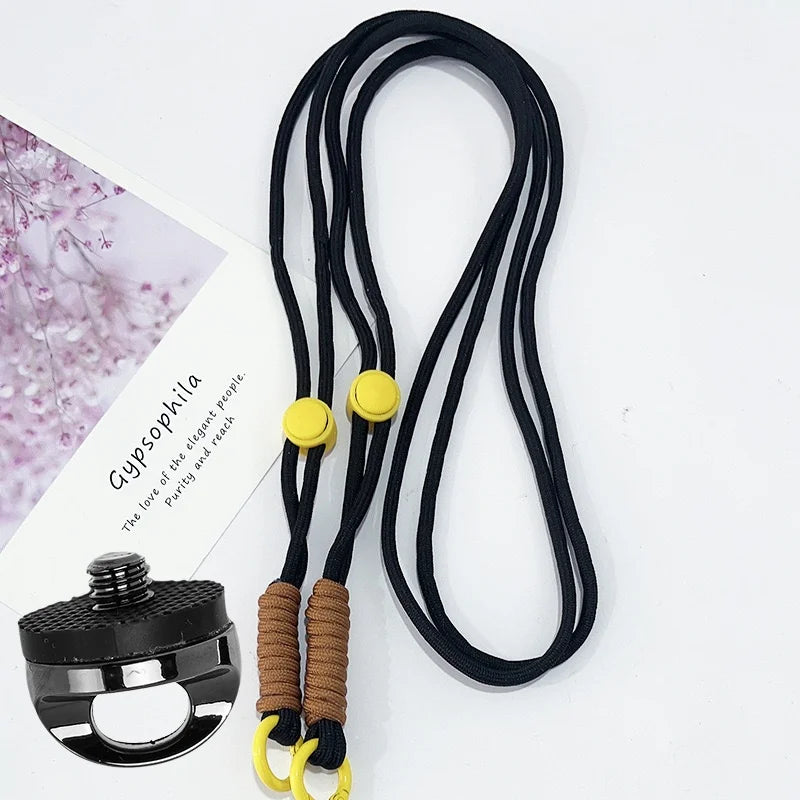 For DJI OSMO Pocket 4 3 Crossbody Neck Strap with 1/4 Inch Screw Anti-loss Camera Lanyard for Insta360 X5 X4 Gopro Accessories