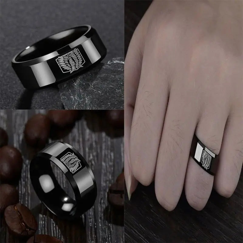 Wing-Emblem Fashion Ring – Five Colors