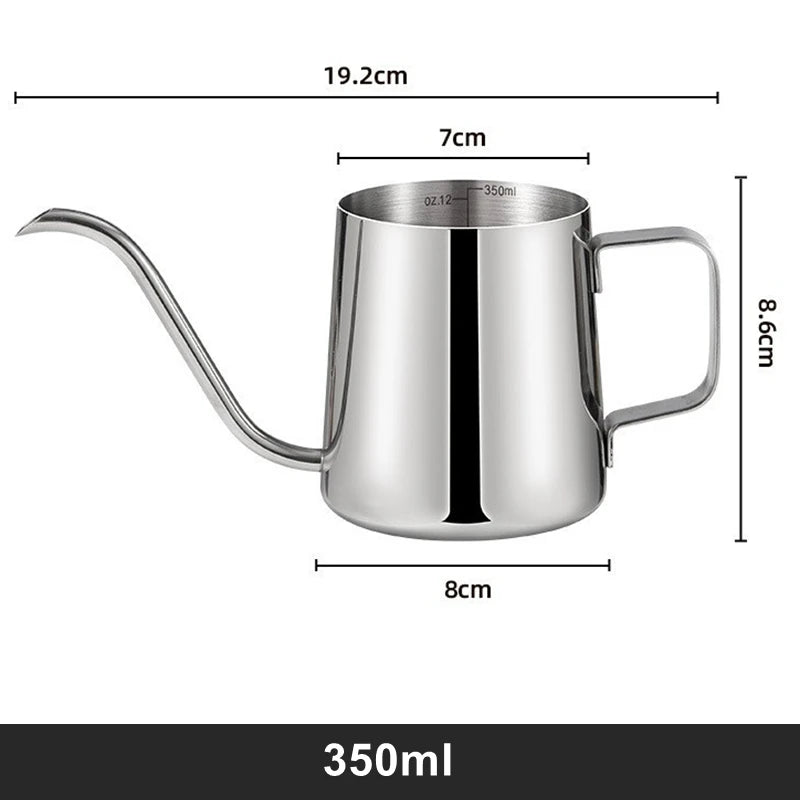 Pour Over Kettle Gooseneck Spout Coffee Tea Pot 12OZ for Coffee Maker Carafe, Camping Coffee Pot for Travel Coffee Maker Outdoor