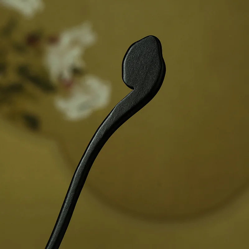 Antique Style Imitation Ebony Hairpin Plain Hairpin Simple Style Retro Hanfu Qipao Accessories for Women