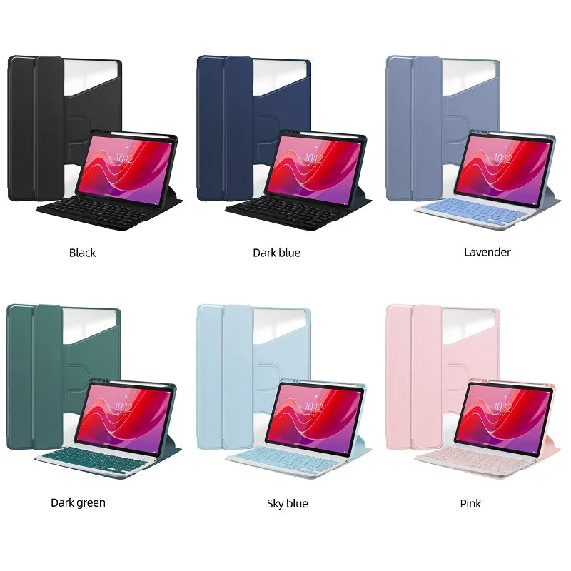 Smart Cover for Lenovo Tab M11 TB-330FU TB-331FC Case Xiaoxin Pad 2024 11 inch Wireless Keyboard funda withe pencil Holder Stand