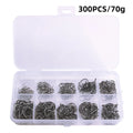 High Carbon Steel Fish Hook Iron Barbed Hooks For Saltwater Freshwater