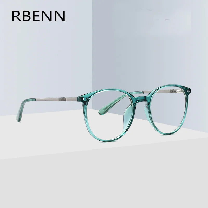 RBENN 2025 New Women's Anti Blue Light Reading Glasses Fashion Ultralight Round Presbyopia Computer Readers +1.50 1.75 2.0 2.50