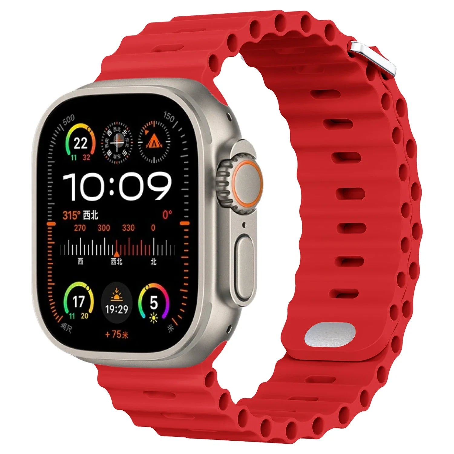 Ocean Silicone Strap For Apple Watch UItra 3 1 2 49mm 10 9 8 7 11 46mm 42mm 45mm 41mm Bracelet Wristband iWatch 6 5 4 SE3 44mm