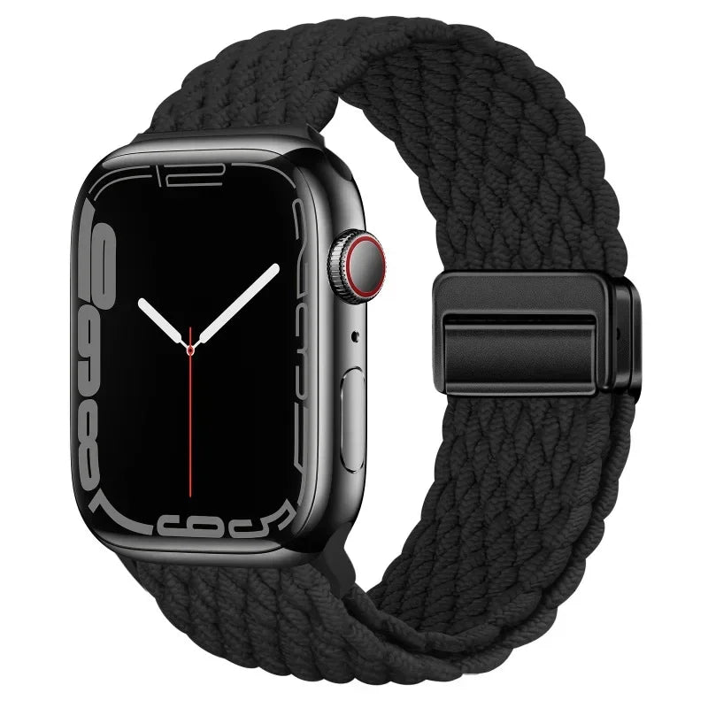 Nylon strap For Apple watch 11 10 42mm 46mm 9 8 7 45mm 41mm Ultra 3/2/1 49mm Magnetic wristband For iWatch 6 5 4 3 SE 44mm 40mm