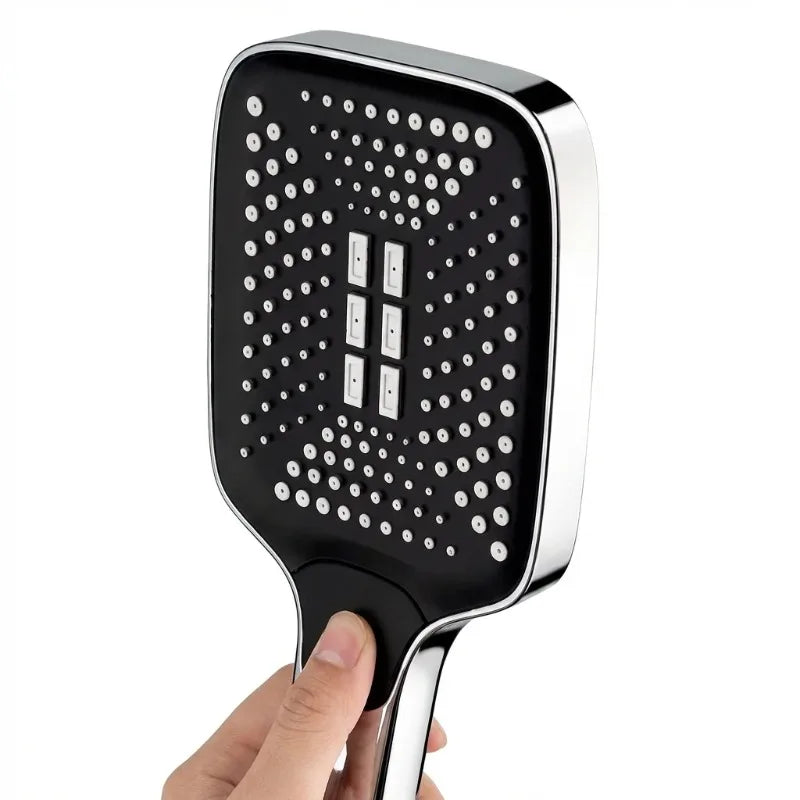 Adjustable 3-Mode High Pressure Shower Head Large Flow Water Saving Rainfall Mixer Head Bathroom Accessory
